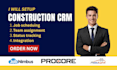 construction crm jobnimbus buildertrend procore acculynx contractor foreman