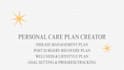 do personalized care plan creation