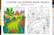 create kids and adults colouring book
