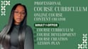 create a professional course curriculum and online course content