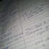 handwritten study notes and letters