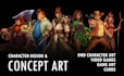 make concept arts and illustration