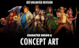 make concept arts and illustration