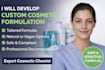 develop custom cosmetic formulation as your cosmetic chemist