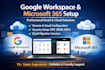 setup google gsuite workspace m365 or o365