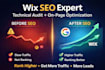 boost wix seo ranking with technical audit and onpage  optimization