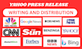 do yahoo press release PR distribution press release