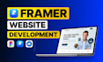 design framer website, webflow, figma to framer, landing page in framer
