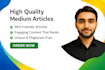 write high quality medium articles that engage readers