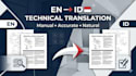 manually translate english to indonesian for documents and guides