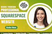 build squarespace website, squarespace design, squarespace redesign, figma