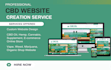 create cannabis website, cbd website, hemp website, weed, and marijuana website