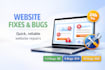 fix website issues, bugs and layout problems within 24 hours