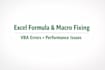 fix excel formulas, macros and vba errors