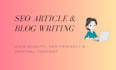 write unique and plagiarism free articles and blogs