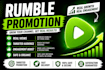 do organic rumble video promotion