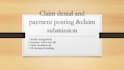 do payment posting and ar follow up