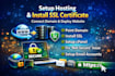 connect domain, setup hosting and install SSL certificate