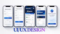 design modern fintech app UI UX in figma