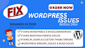 repair wordpress error or issues , fix wordpress website 24 hr