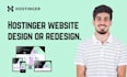 redesign hostinger website, hostinger landing page design