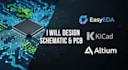 design schematic and pcb design in easyeda kicad altium