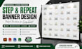 design a professional step and repeat banner backdrop