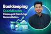 do bookkeeping, quickbooks cleanup, catch up, reconciliation
