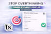 create a simple daily focus planner in notion