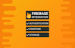 integrate firebase auth, database, storage in your app