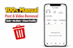 manually remove your social media posts and videos safely