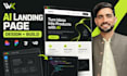 design and build an ai saas landing page with lovable cursor or v0
