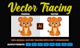 vector tracing redraw logo convert to vector