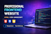 do frontend website development using html CSS javascript