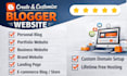 design custom blogspot website, customize blogger template and fix errors