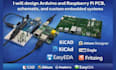 design arduino and raspberry pi pcb, schematic, and custom embedded systems