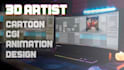 create high quality 3d models and environments as a 3d artist