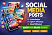design social media posts with captions