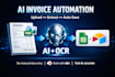 build ai invoice, receipt extraction automation using n8n