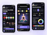 develop a modern meditation and mindfulness mobile app, calming features and UI