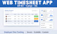 create web timesheet app using asp dot net and sql database, django python