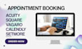 setup acuity scheduling calendy square booking appointments squarespace design