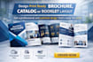 design print ready brochure, catalog or booklet layout for company profile