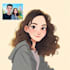 create a hand drawn cartoon couple art