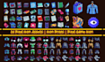 design 2d pixel game icon, 2d pixel art game UI, icons, gui elements game assets