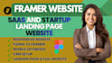 design a high converting webflow saas website and startup landing page