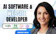 build full stack ai software ai website as backend frontend full stack developer