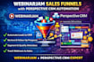 create a webinarjam sales funnel with perspective CRM automation