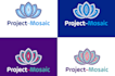 do modern wonderful amazing mosaic logo