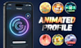 create a custom animated telegram profile picture